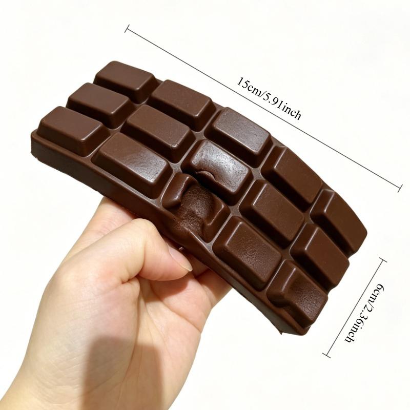 Zachte Chocolade Squishy Speeltjes Langzame Terugvering Knijp Squishy Anti-stress Fidget Speeltje Stressverlichting Autisme Cadeau Decompressie black