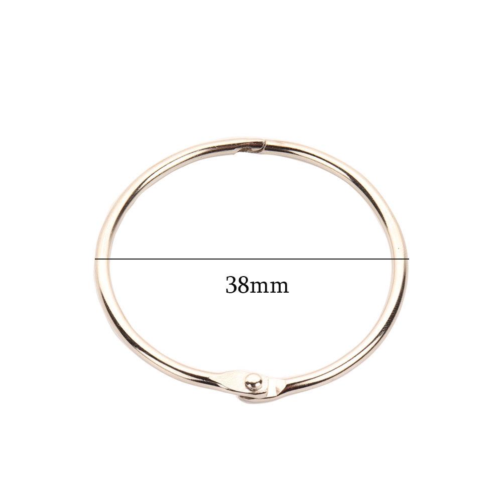 Iron Binding Rings for Books and Calendars, 38mm Diameter, Loose Leaf Opening, In Stock