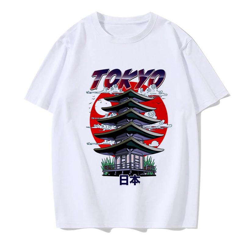 Damen Herren Gothic Mange T-Shirt Tokyo Y2k T-Shirt 2000er Lustiges Grafik-T-Shirt Hip Hop Streetwear Koreanischer Stil Kleidung Oberteile Femme