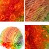 Colorful Polka Dot Print Circus Carnival Clown Props Tie Bow Tie Wigs Hat Headgear Halloween Party Cosplay Funny Joker Costume