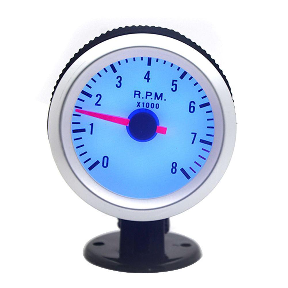 2" 52mm Car Engine Rev Counter 12V Tachometer Pointer Gauge Meter 0-8000RPM