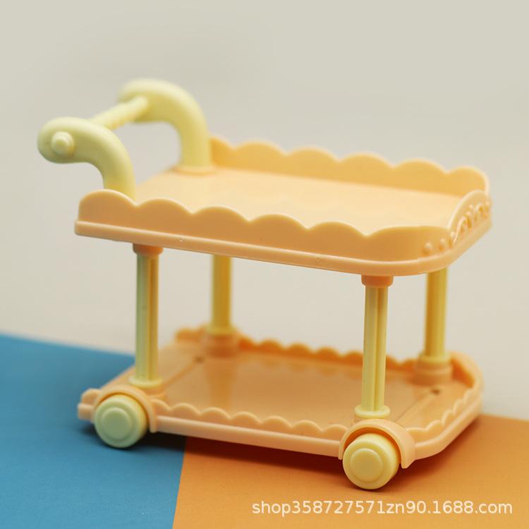 1:12 Cute Simulation Mini Dining Car Dollhouse Kitchen Model Small Ornament Doll Toy