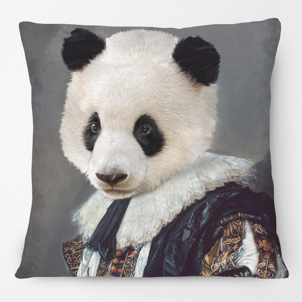 Animals Portraits Cushion Covers Stag Zebra Fox Bunny French Bulldog Cheetah Poster Art Decorative Pillow Case