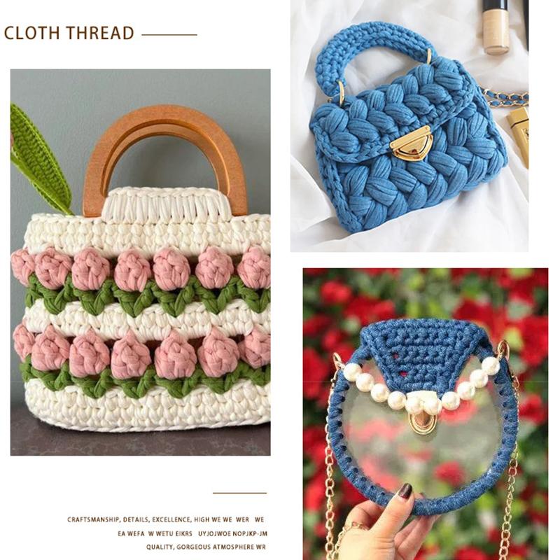 High Elastic Cloth Thread With Multiple Assorted Colors And Slight Elasticity For Diy Knitting Crochet Handmade Craft Projects