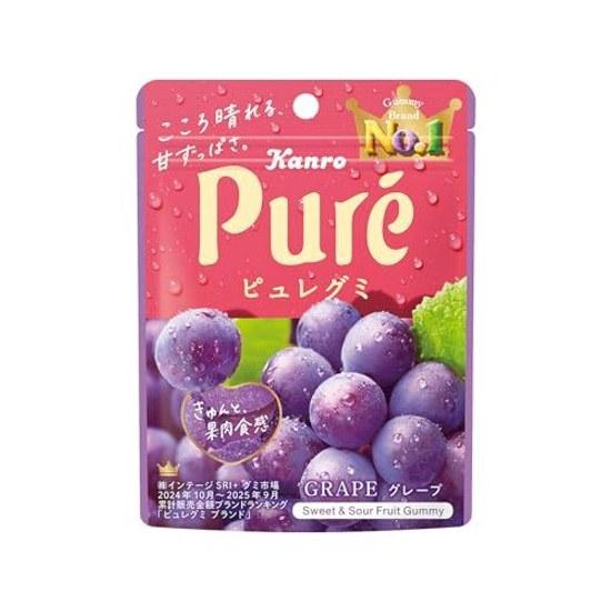 Kanro Pure Gummy Grape 56g6 pieces