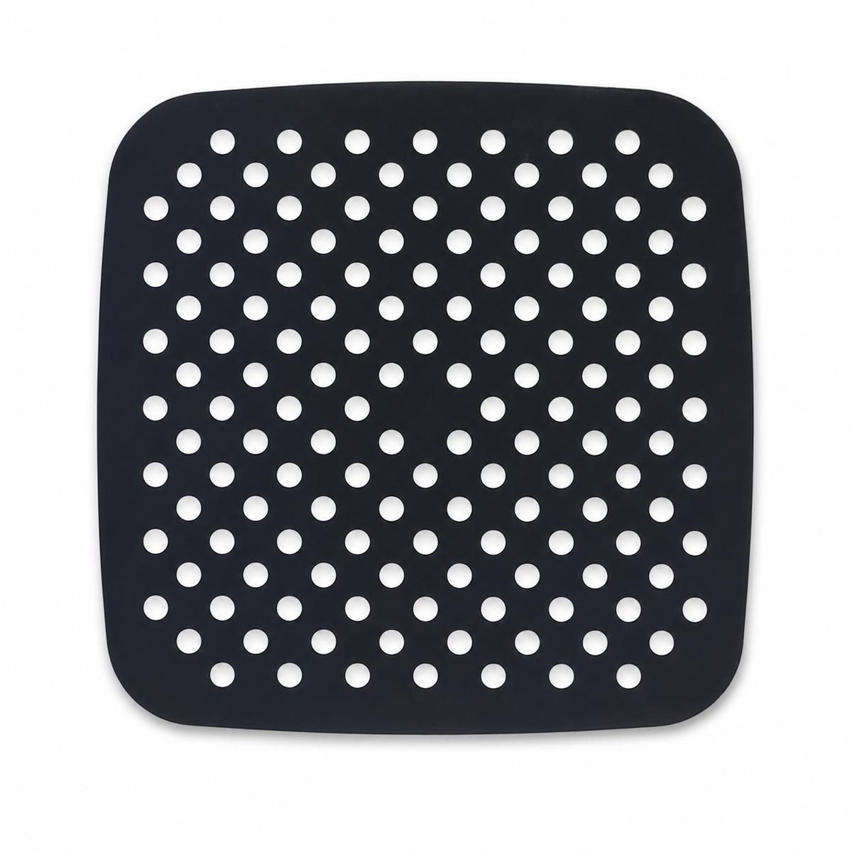 Perforated Silicone Baking Mat Non-Stick Heat Resistant Air Fryer Oven Liner for Cooking and Baking чёрный
