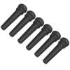 6pcs Ebony Acoustic Guitar Pins Pegs Guitar Parts Replacement Tool Accessory Decoration Black