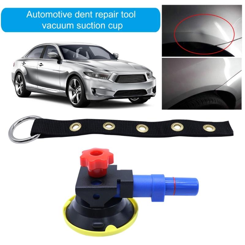 Car Dent Repair Tool Set with Vacuum Suction Cup & Fabric Straps Auto Body Dent Removal Tool set for Most Vehicle Types