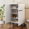 Modern Shoe Cabinet with Double Doors, Large Storage Space and Adjustable Shelves, Space-Saving Design 95x60x34.5 cm
