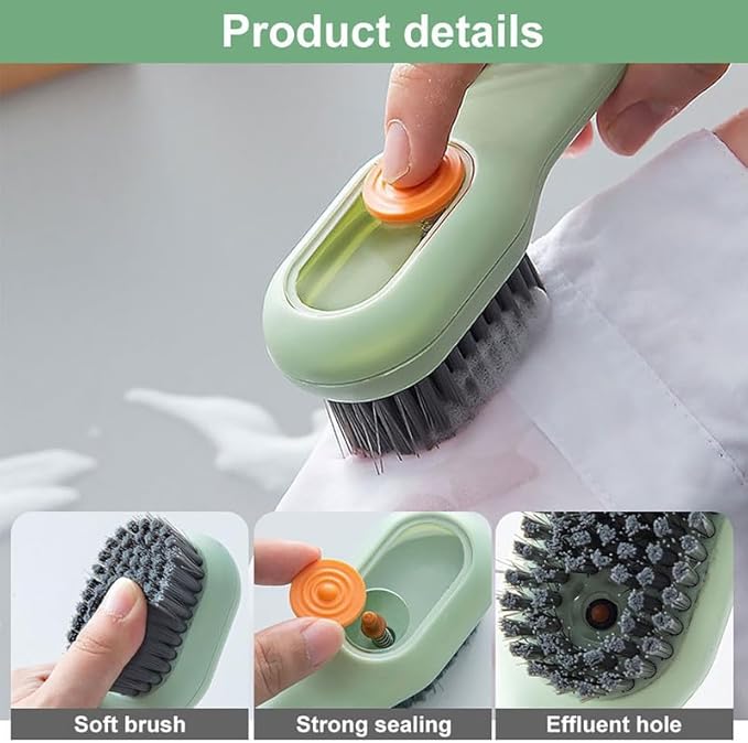 Laundry Brushes, Liquid Dispenser Shoe Cleaning Brush, Shoe Brushes for Cleaning