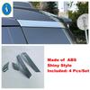 Auto A C Pillar Window Posts Panel Sequ Cover Trim ABS Chrome Accessories For Toyota Land Cruiser Prado 250 LC250 2024 2025