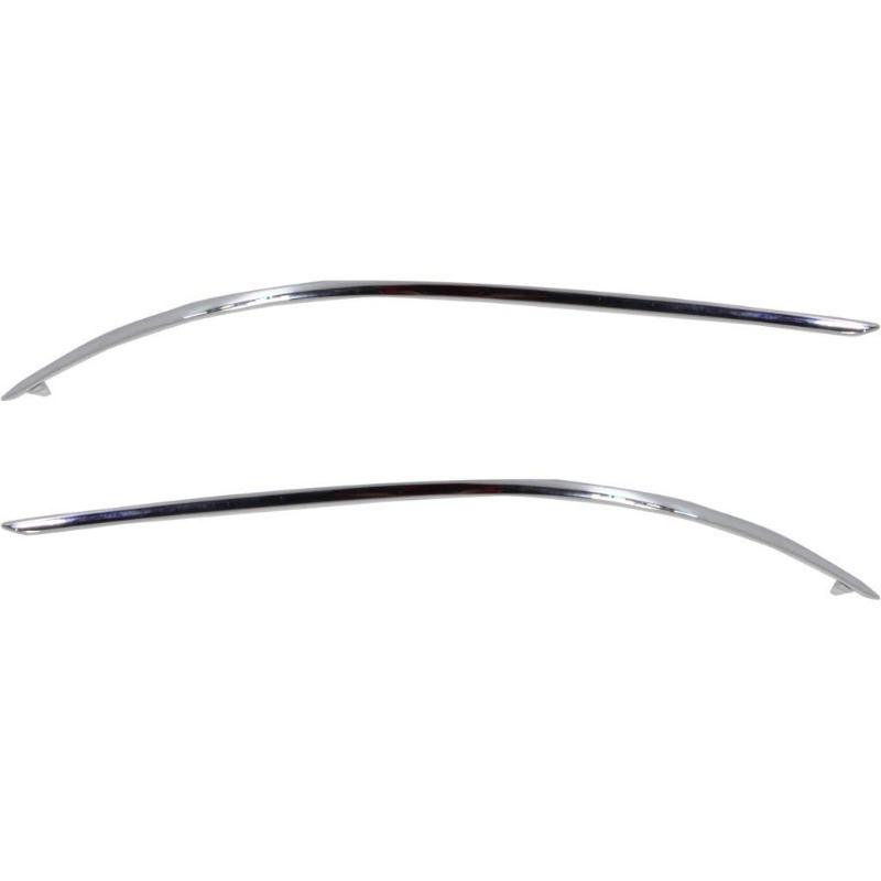 Front Bumper Chrome Strip Molding Trim For 2008-2011 Mercedes-Benz W204 C300 C350 C63 AMG 2048850721 2048850821