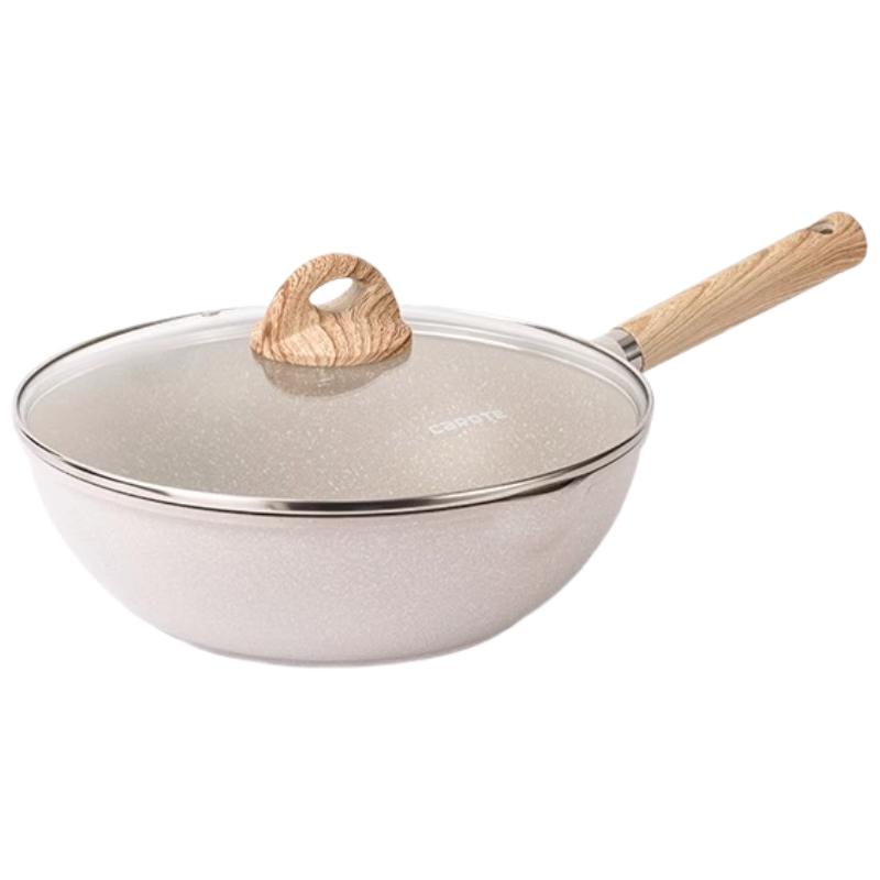 Kalote Maifan Stone Non-Stick Flat Bottom Wok