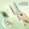 Spazzola per Capelli Elettrica a Spruzzo 2-in-1 Nebulizzante con Spruzzo d'Acqua Riduce l'effetto crespo Antistatica Ritrattile Vapore Massaggio Pettine