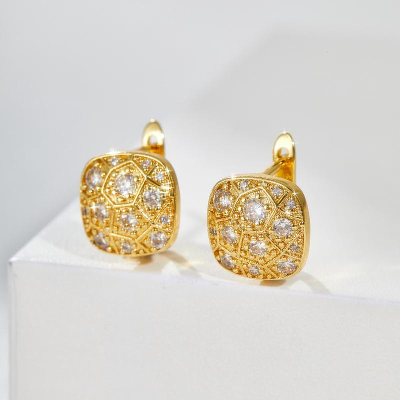 Vintage Ljus Lyxiga Glänsande Zirkon Örhängen för Kvinnor Utsökt Design för Vardagsbruk Semesterfest Bröllop Zirkon Gåvor