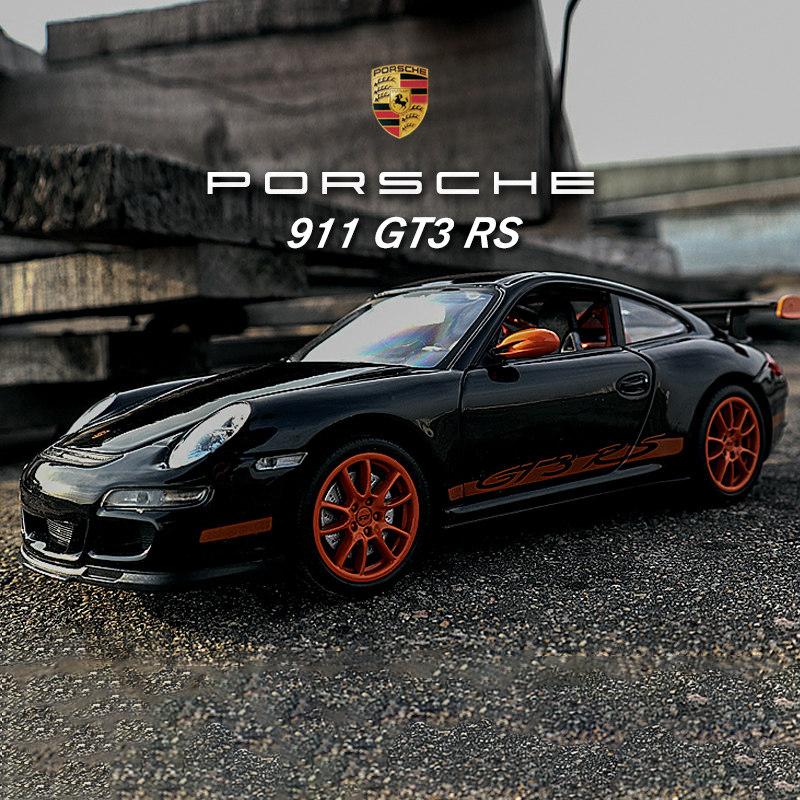 jbcp5 WELLY 1:24 Porsche 997 911 GT3 RS Alloy Car Diecasts & Toy Vehicles Car Model Miniature Scale Model Car Toy For Children