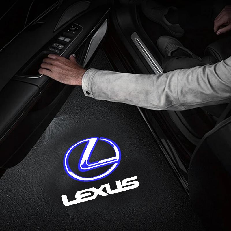 LED Auto Tür Willkommenslicht Logo Projektor Laser Lampen Für Lexus ES GS GX IS LS LX 460 RC 300 350 300h 330 400 RX270 350 450h RC