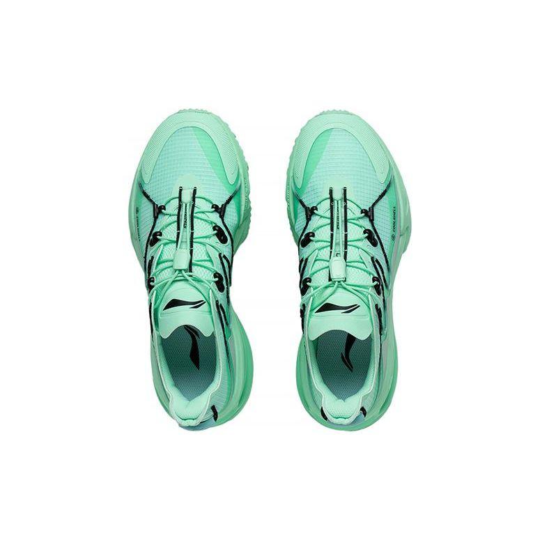 Li Ning Bequeme Strapazierfähige Atmungsaktive Low-Top Laufschuhe Herren Sneaker Klargrün ARDT011-2