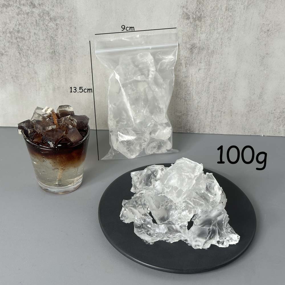 

100g/500g/1000g Transparent Crystal Jelly Wax DIY Handmade Candle Making Supplies Smokeless Scented Wax Material Craft Gifts