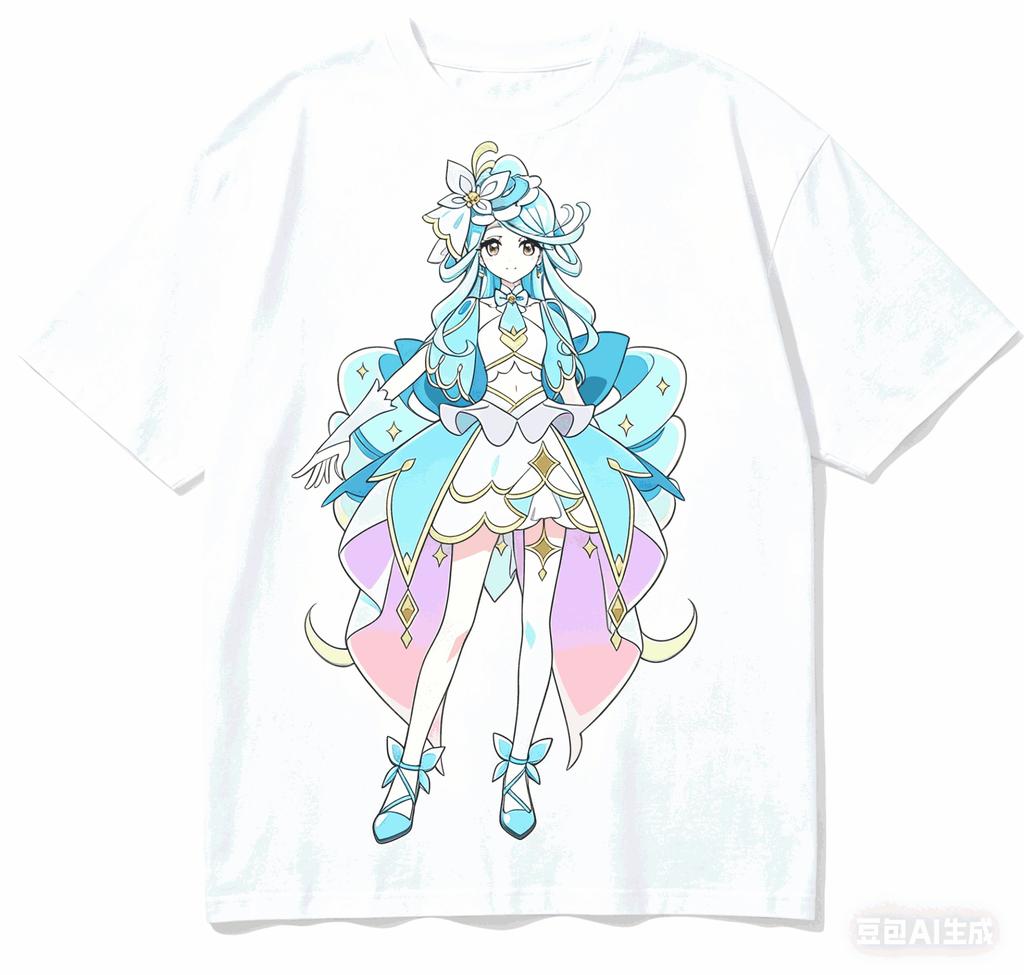 Star Detective Precure! Cotton T-shirt 2026 New Model shirt personality Clothes Year round clothing Short Streetwear Trendy soft