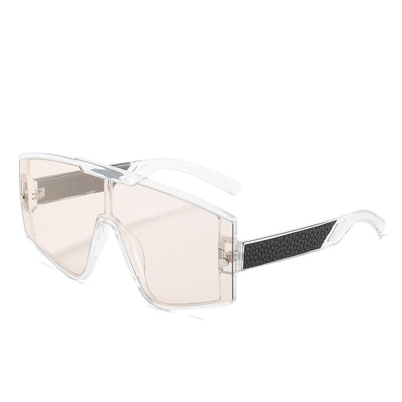 Цельные солнцезащитные очки, модные цельные очки в большой оправе New product