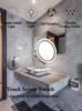 Folding Arm Spray Bathroom Mirror, 2-Side Touch Adjustable LED Lighting, Wall Magnification Makeup Mirror | Bathroom Mirrors