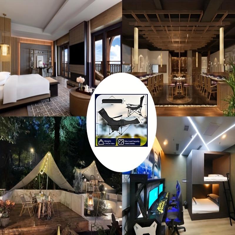 

Многоцелевой портативный складной стул для использования на открытом воздухе/отеле со спинкой, подходящий для пляжной рыбалки, офисного сна и использования в автомобиле