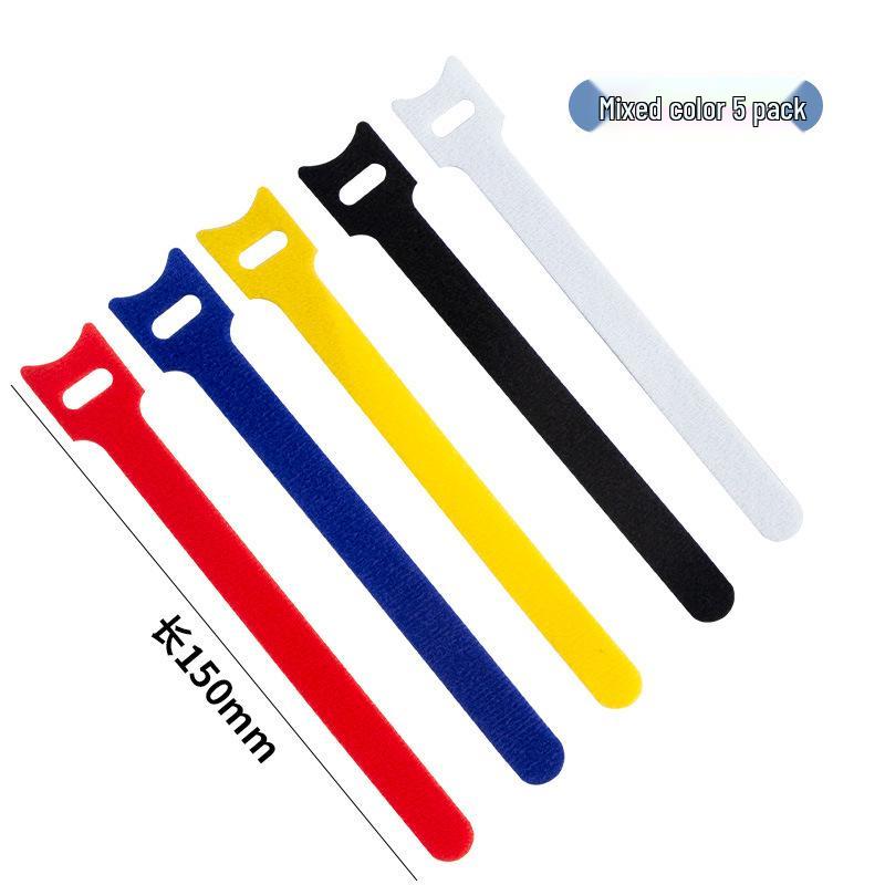 

Colorful Hook & Loop Cable Ties for Organizing and Managing Computer Cables, Storage Buckles, and Binding Wraps