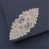 Gold and Silver Thread Lace Applique Pad - Accessory Components In Stock