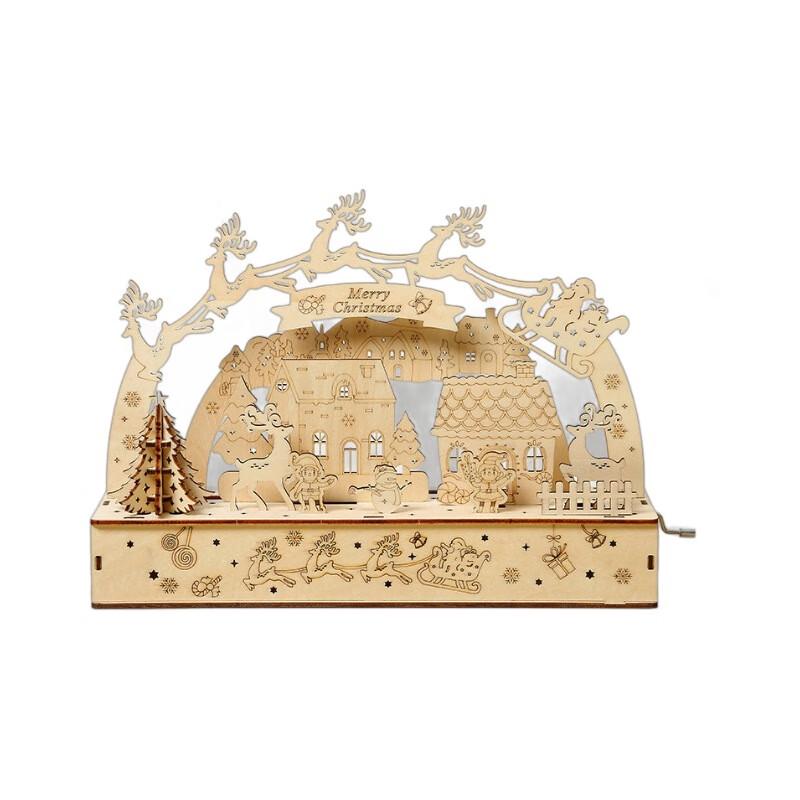 

Ручная работа Деревянный светодиодный ночник 3D-пазл