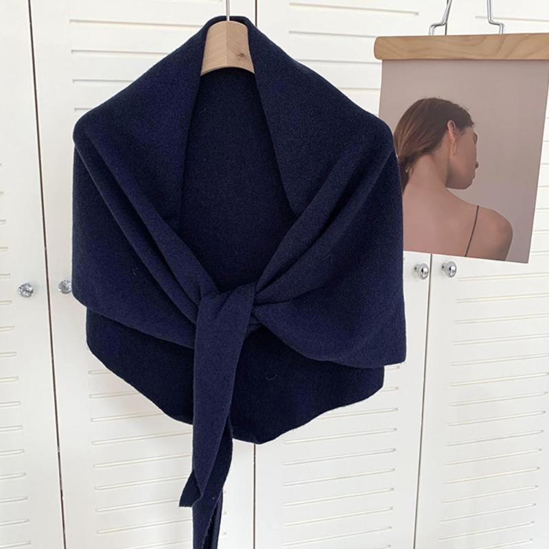 Versatiles Knitted Shawl Light weight Capes Fashionable Breathable Ponchos Warm Winter Accessory