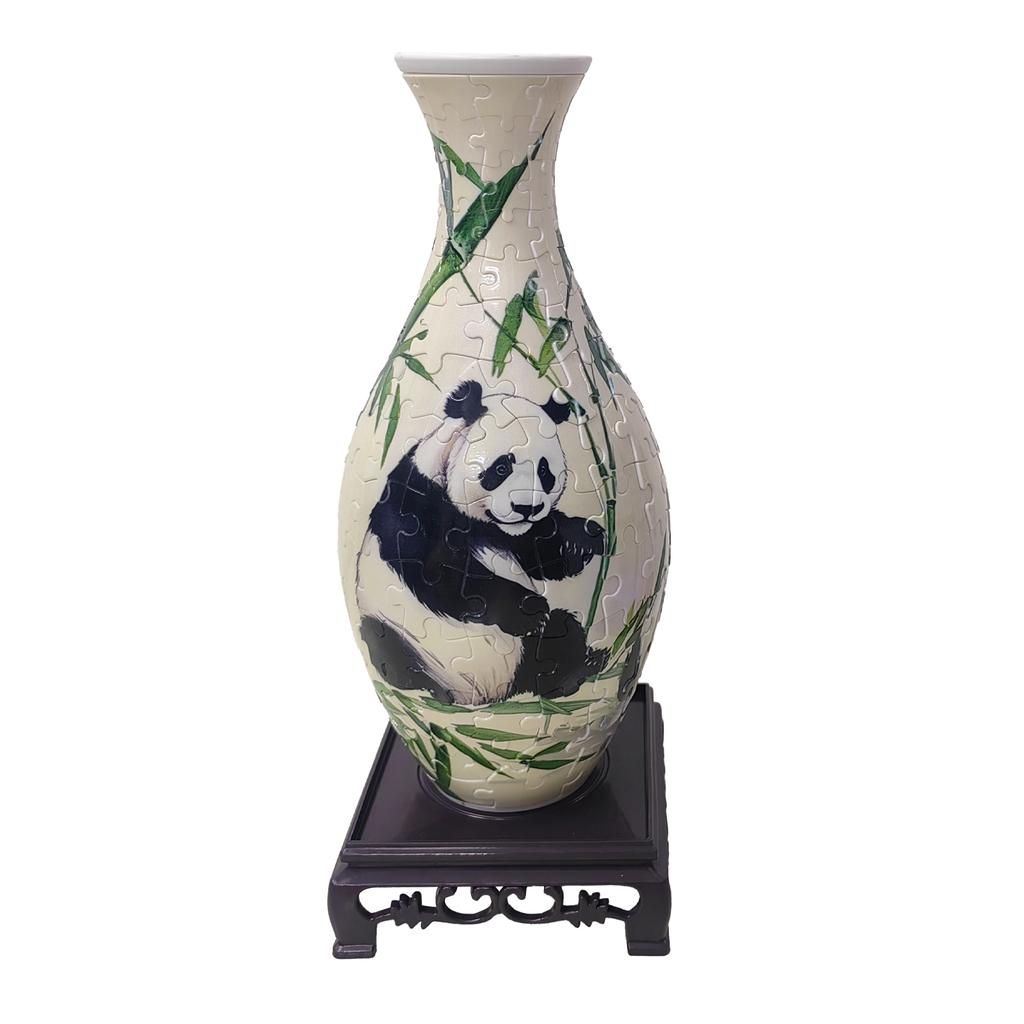 Non-Toxic Puzzle Flower Vase Panda 3D Porcelain Design Made Plastic Home Decoration And Flower Arrangement Housewarming Kids Toys Gifts