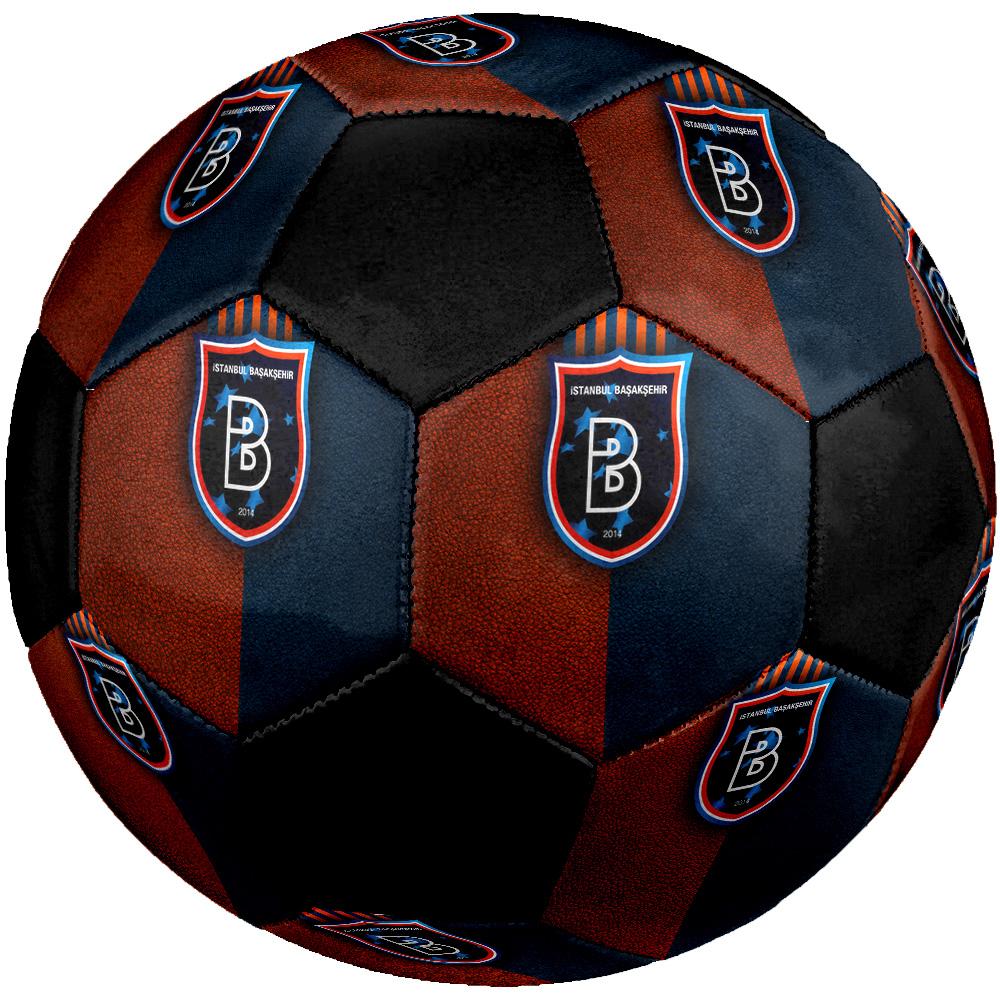 Ballon de Football Başakşehir d'Istanbul Coloré Tous Âges Cousu à la Machine PVC Prêt pour la Compétition Durable Haut Rebond.TAILLE5