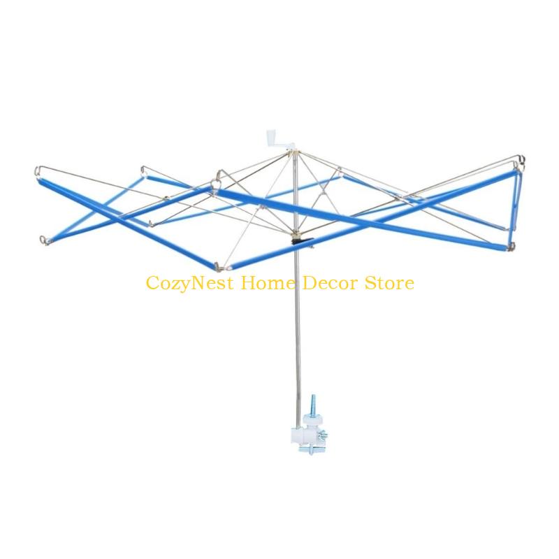 92MF Намотчик пряжи для мотков Прядильный моток Инструмент для вязания Прядильный моток Зонтик для мотков Пряжи Волокно Легко собирается