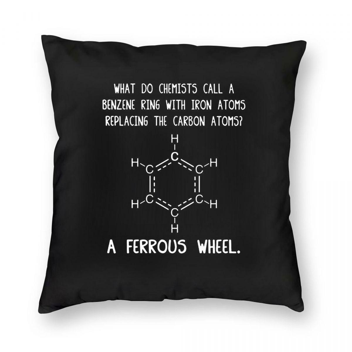 What Do Chemists Call A Benzene Ring Square Pillowcase Polyester Linen Velvet Pattern Zip Decor Throw Pillow Bed Cushion Case 30x30cm