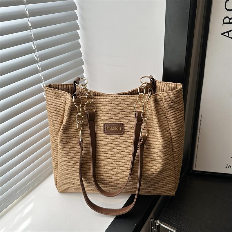 Student class commuter handbag new large-capacity casual fashion texture shoulder underarm bag tote bag