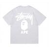 Tricou Bumbac Classic cu Imprimeu Ape Lightning Unisex Mânecă Scurtă Croială Largă Îmbrăcăminte Casual
