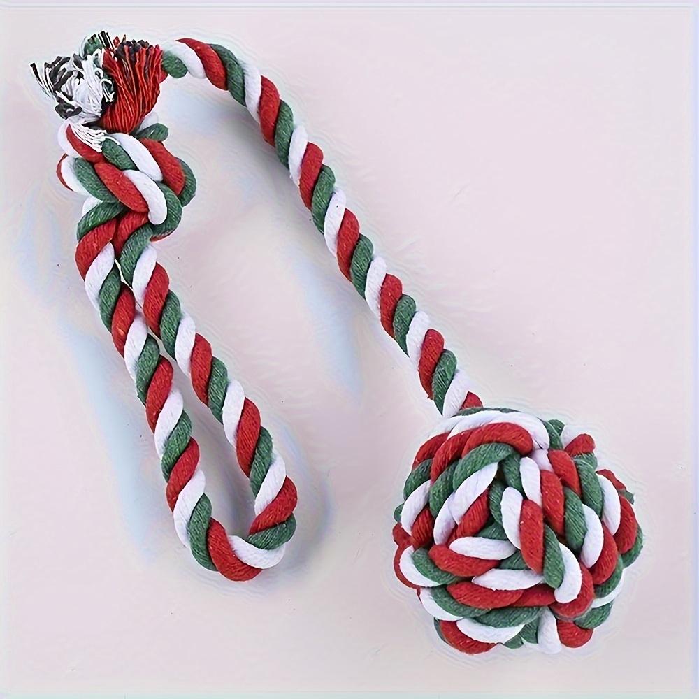 1pc Interactive Dog Chew Toy Durable Rope Knot Ball, Bite-Resistant, Training and Playtime for All Breeds, Interactive Play Rope Ball