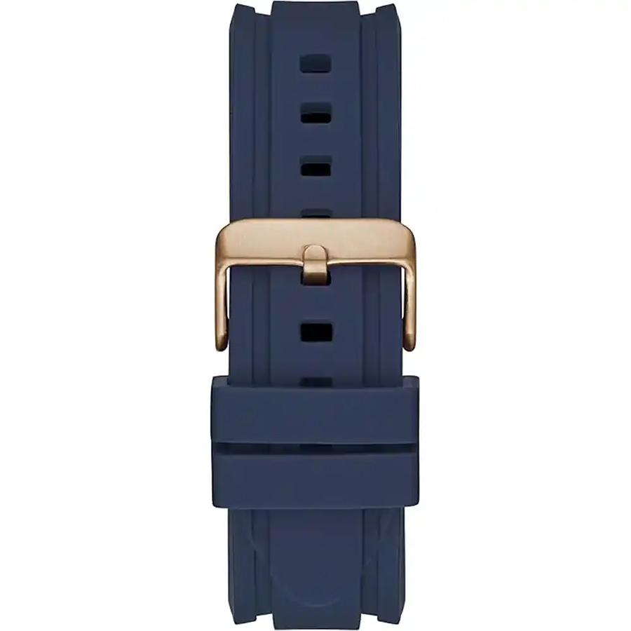 Guess Men's Quartz Watch with Three-Hand Silicone Strap - GW0211G4