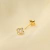Light Luxury Pearl Flower Earrings French Retro Temperament Elegant Earrings High-end