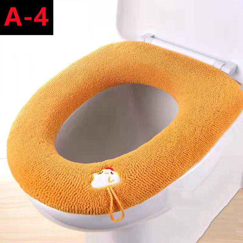 

Новый утолщенный чехол для сиденья унитаза, коврик, зимний теплый мягкий моющийся коврик, чехол для сиденья, чехол для крышки унитаза, чехол для биде, аксессуары для ванной комнаты 2025