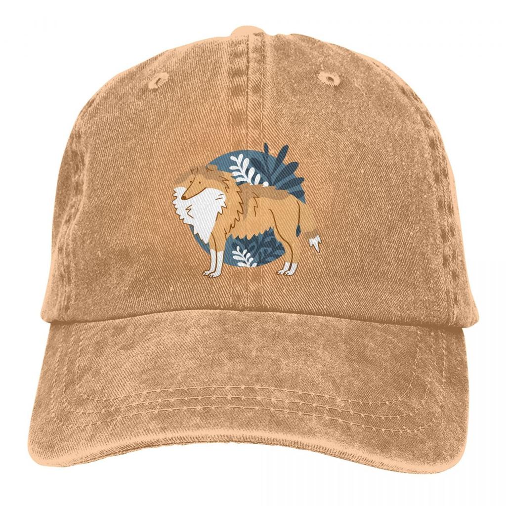 Collie Dog Multicolor Hat Peaked Women's Cap Rough Personalized Visor Protection Hats