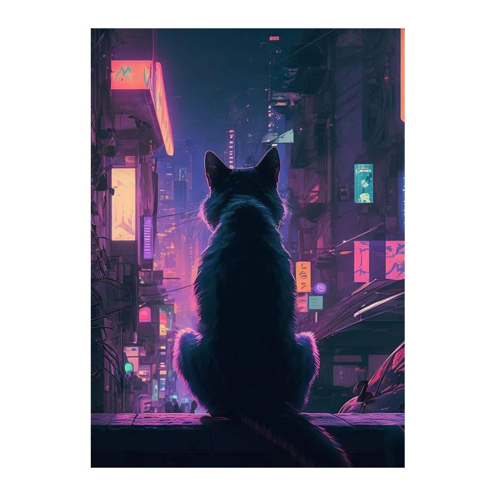 Ancient Landscape Moon Night Surrealism Art Canvas Painting Wall Pop Poster and Prints Fantasy Gate Modern Living Room Bedroom Home Pictures Decor