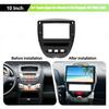 Car Frame Fascia Dash Kit Head Unit Panel Cover For Toyota Aygo For Citroen C1 For Peugeot 107 2005-2014