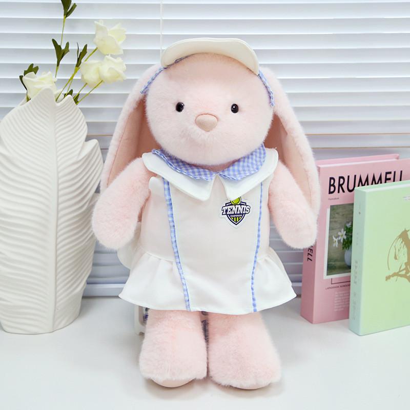 

Baseball Bunny Uniform Plush Toy Figure Cute Cartoon Doll Girl Children Gift 40cm розовый