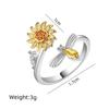 1pcs plated Imitation Gold Ring Simple Women Jewelry Rotatable Micro set Zirconia Personalized Luxury Casual Jewelry