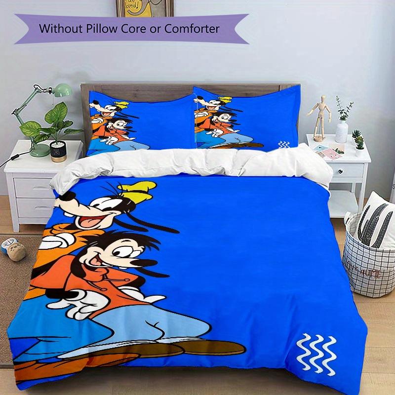 3pcs set Goofy Friendship1pc of quilt cover+2pcs of pillowcase, no core, print bedding, All Seasons Bedroom Setting041