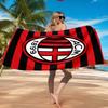 AC Mailand Fußballverein Bedrucktes Mikrofaser-Strandtuch, Weich und Saugfähig, Schnelltrocknend, Ideal für Sommerreisen, Strand-Essential, Schwimmbad