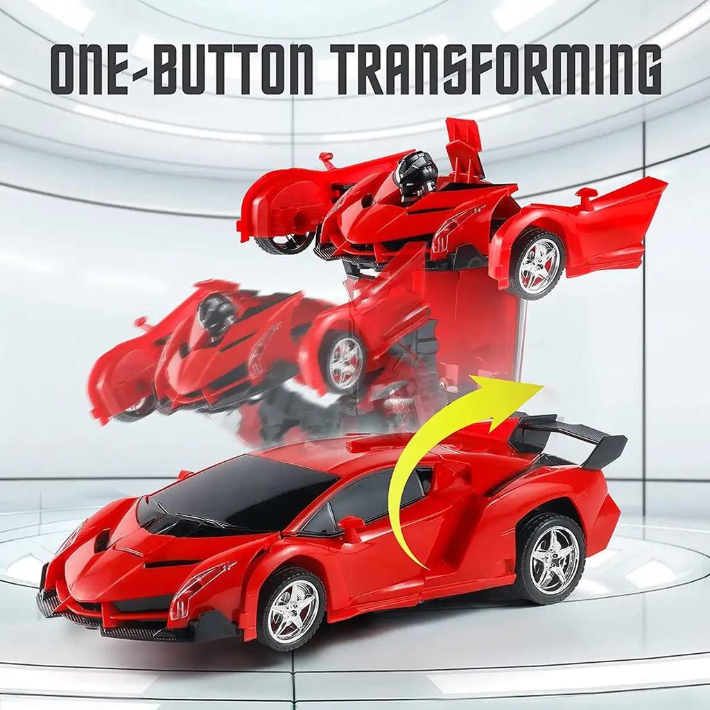 Electric RC Car 2 In 1 Transformation Robots Sports Vehicle Model Robots Boys Toys Remote Cool RC Deformation Cars Kid Toy Gifts