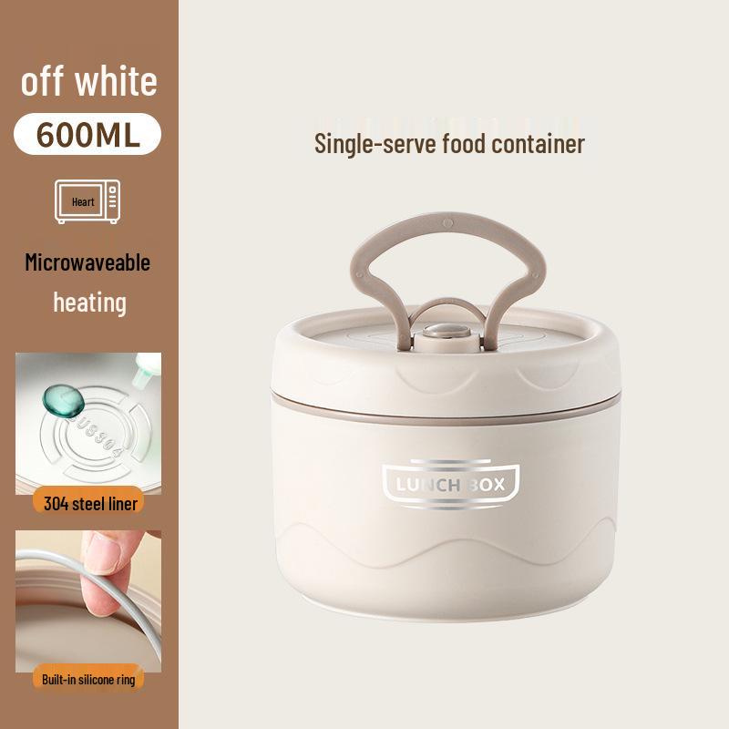 304 Stainless Steel Multi-Layer Insulated Lunch Box - Portable Bento for Students & Office Workers